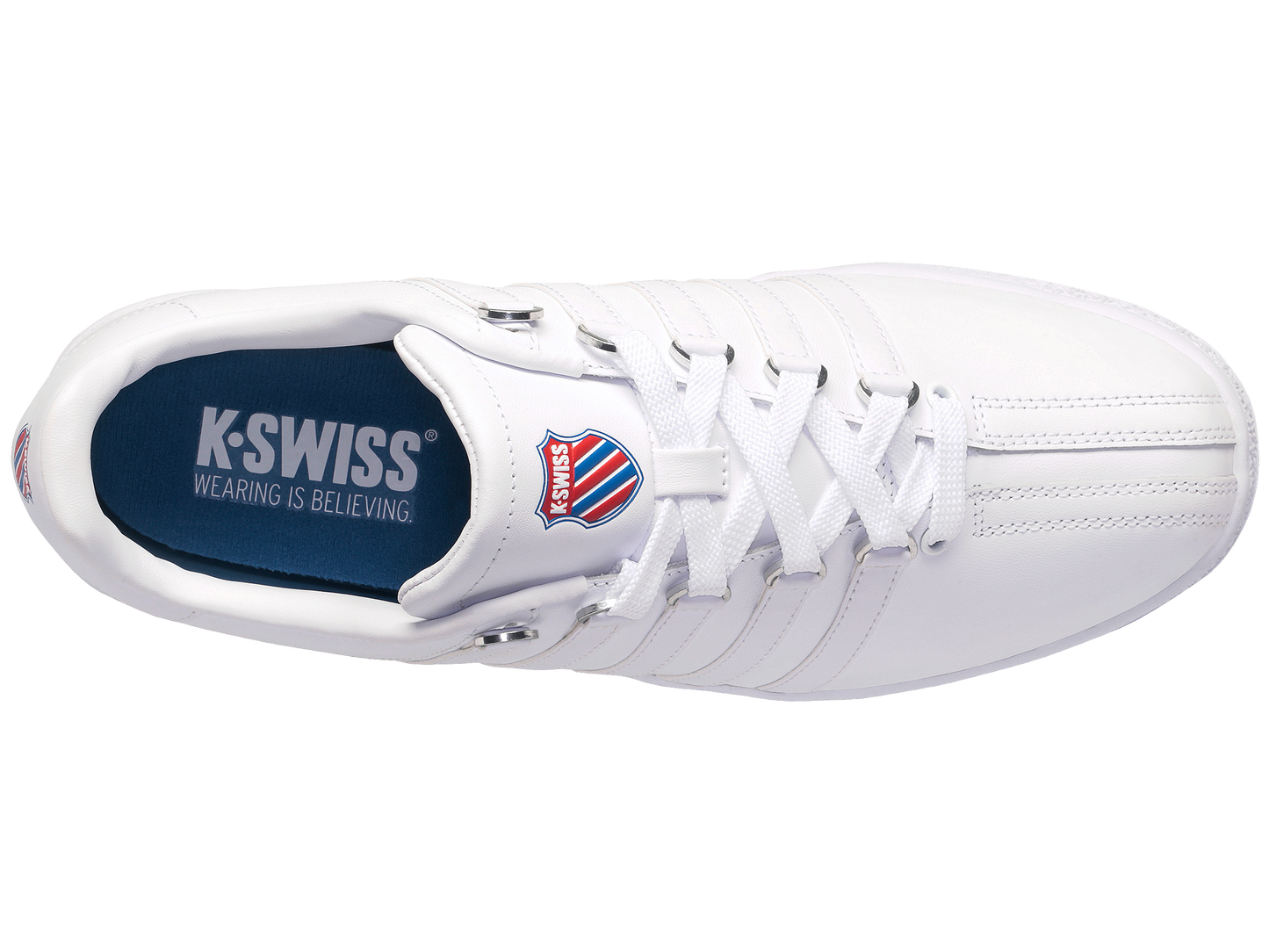 95826-130-M | WOMENS CLASSIC VN HERITAGE | WHITE/CLASSIC BLUE/RIBBON RED