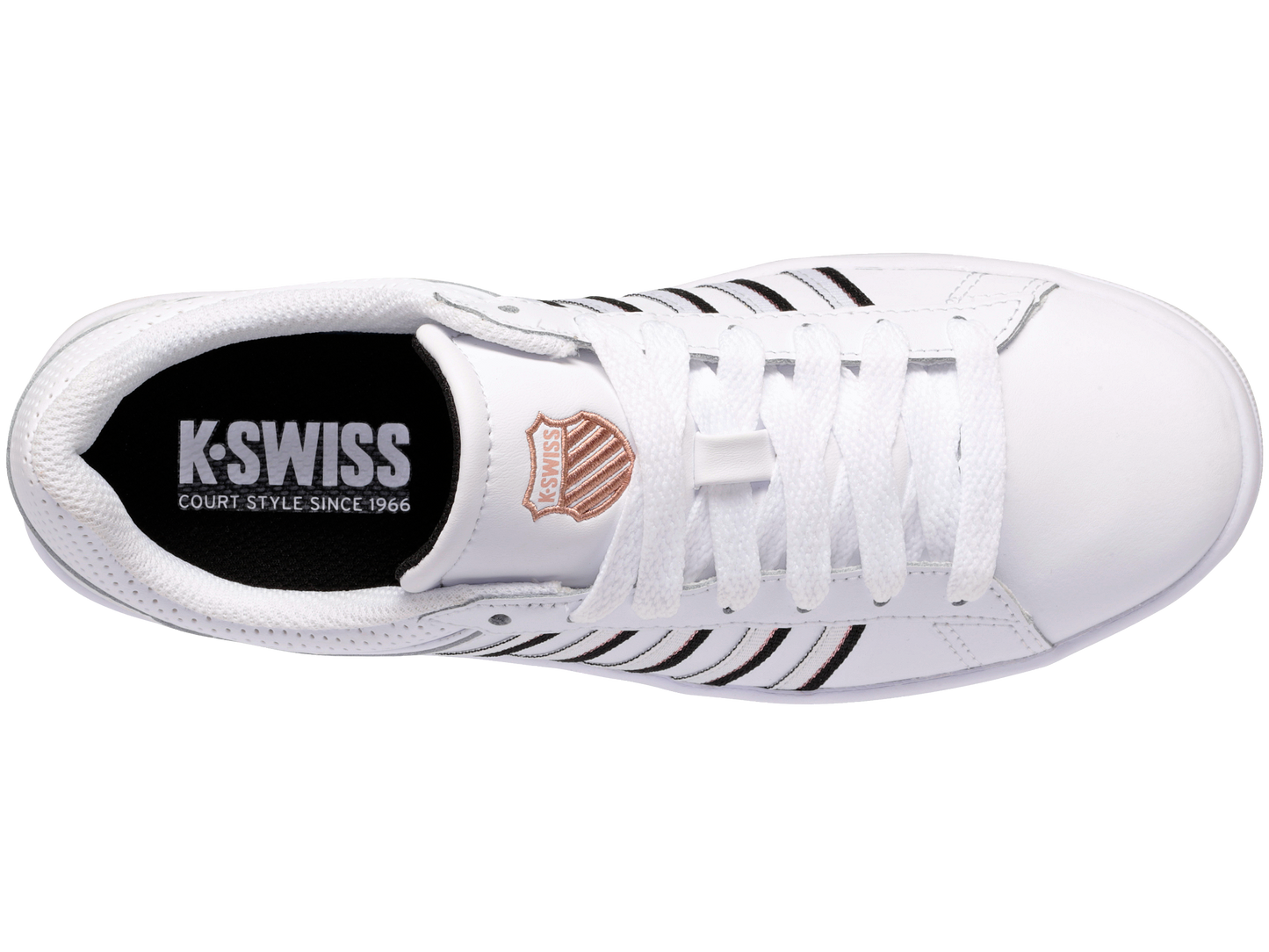 96154-109-M | COURT WINSTON | WHITE/BLACK/ROSE GOLD
