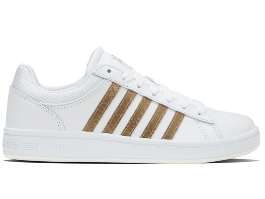 96154-158-M | COURT WINSTON | WHITE/GOLD PANTHER