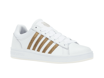 96154-158-M | COURT WINSTON | WHITE/GOLD PANTHER
