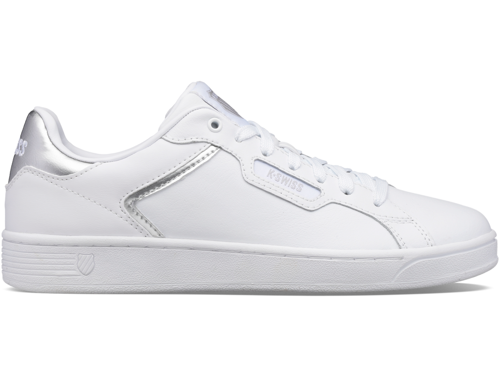 96347-110-M | WOMENS CLEAN COURT II CMF | WHITE/SILVER