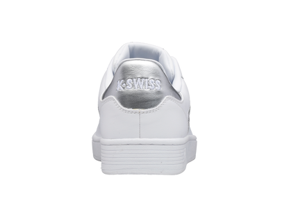 96347-110-M | WOMENS CLEAN COURT II CMF | WHITE/SILVER