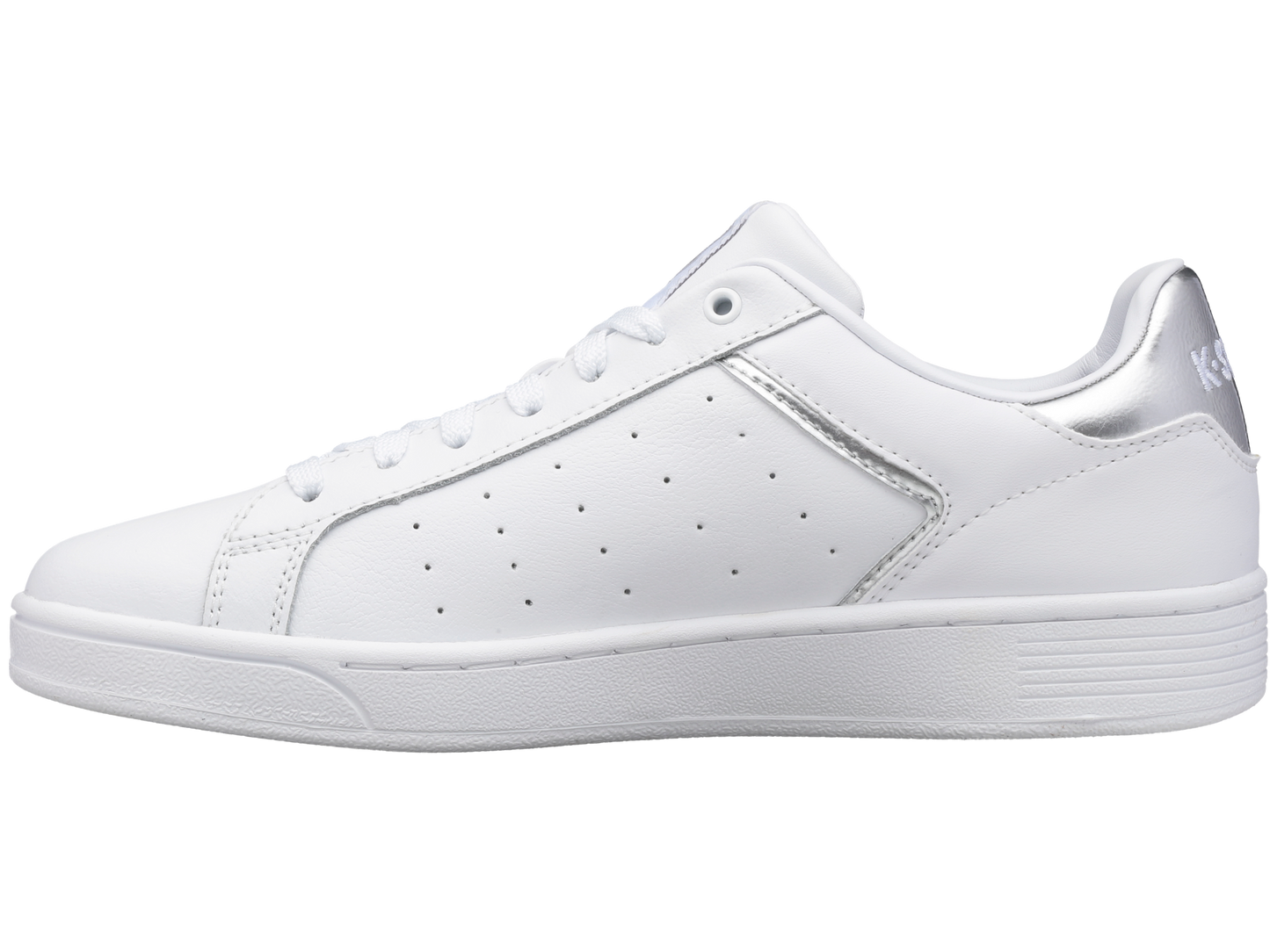 96347-110-M | WOMENS CLEAN COURT II CMF | WHITE/SILVER
