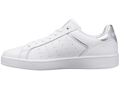 96347-110-M | WOMENS CLEAN COURT II CMF | WHITE/SILVER