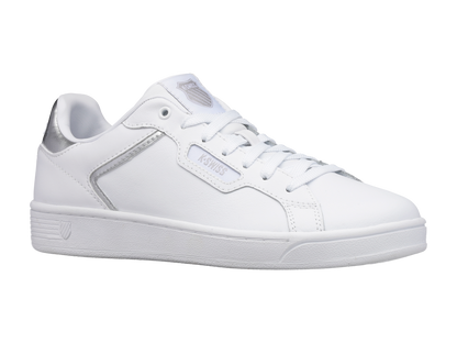 96347-110-M | WOMENS CLEAN COURT II CMF | WHITE/SILVER