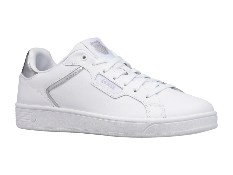 96347-110-M | WOMENS CLEAN COURT II CMF | WHITE/SILVER