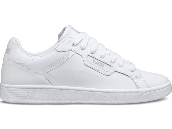 96347-141-M | WOMENS CLEAN COURT II CMF | WHITE/WHITE/GULL GRAY