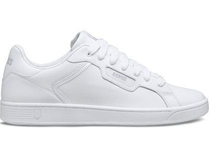96347-141-M | WOMENS CLEAN COURT II CMF | WHITE/WHITE/GULL GRAY