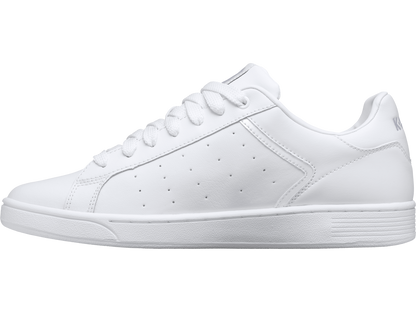96347-141-M | WOMENS CLEAN COURT II CMF | WHITE/WHITE/GULL GRAY