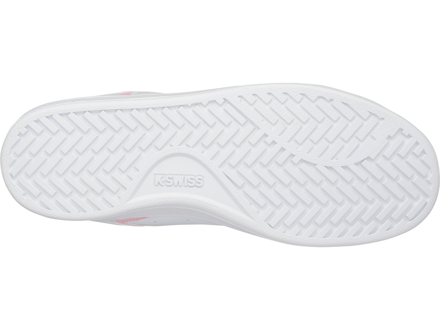 96347-179-M | WOMENS CLEAN COURT II CMF | WHITE/PARFAIT PINK
