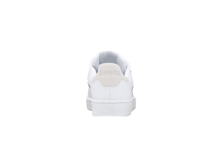 96347-188-M | WOMENS CLEAN COURT II CMF | WHITE/ROSE GOLD