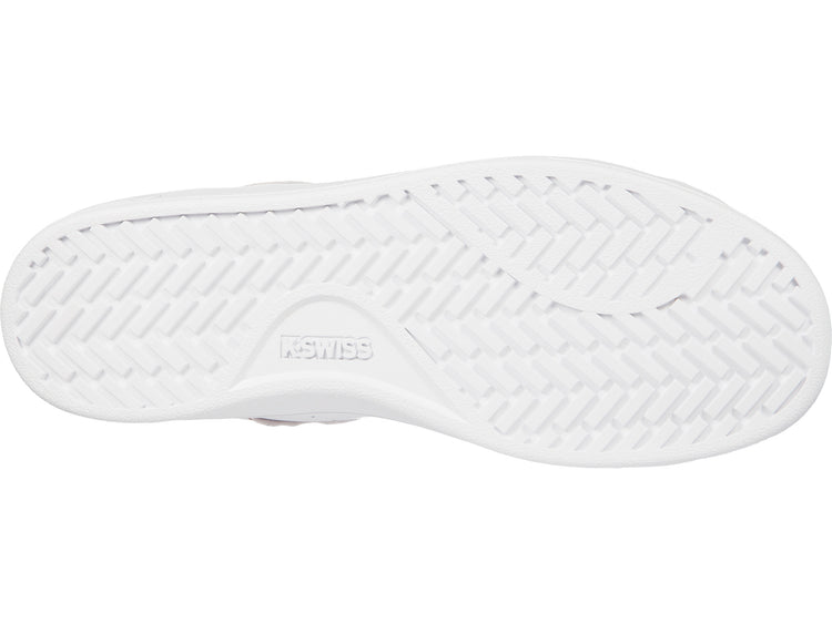 96347-188-M | WOMENS CLEAN COURT II CMF | WHITE/ROSE GOLD