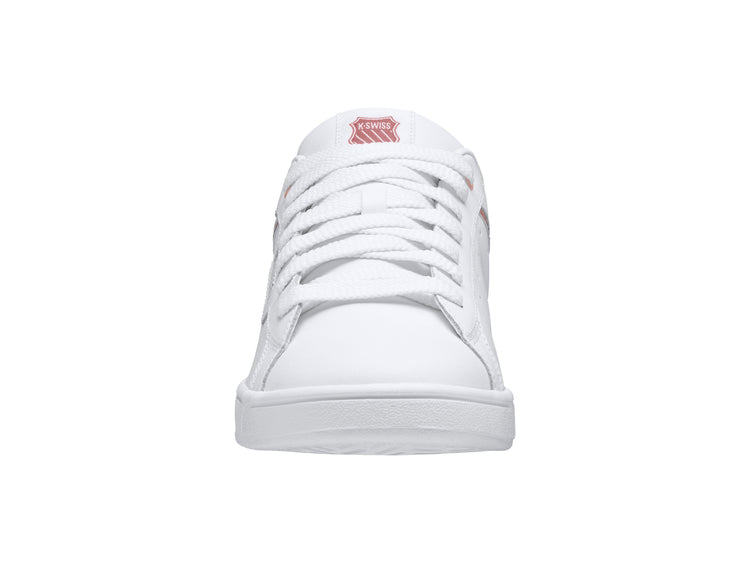 96347-188-M | WOMENS CLEAN COURT II CMF | WHITE/ROSE GOLD
