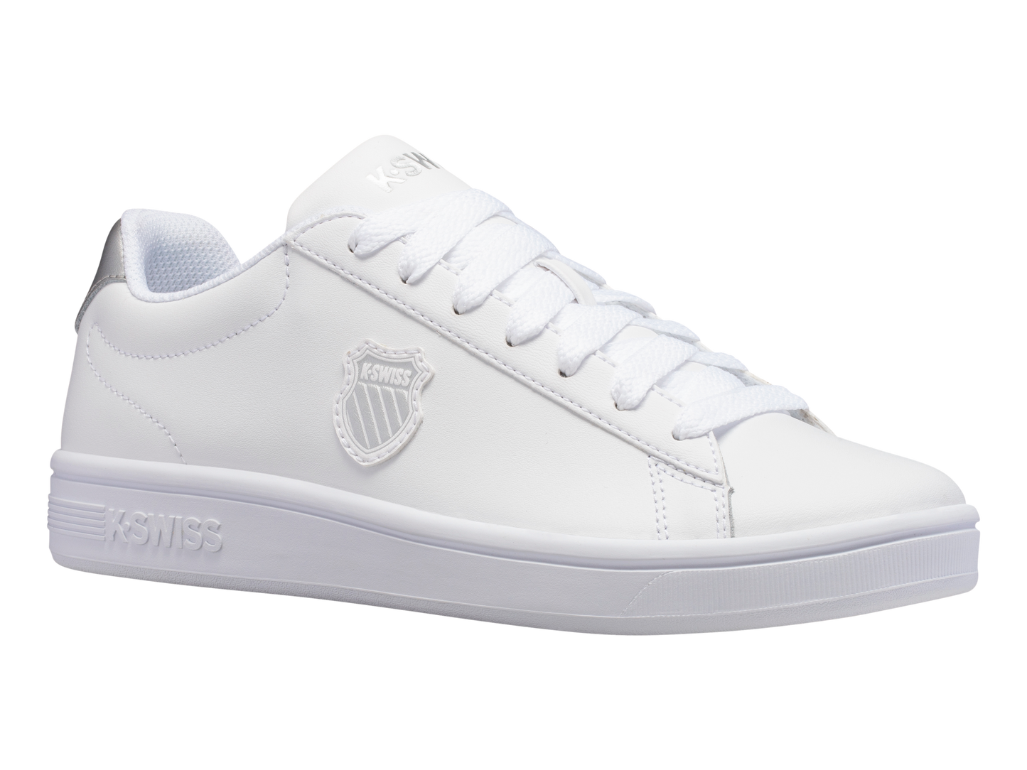 96599-110-M | COURT SHIELD | WHITE/SILVER