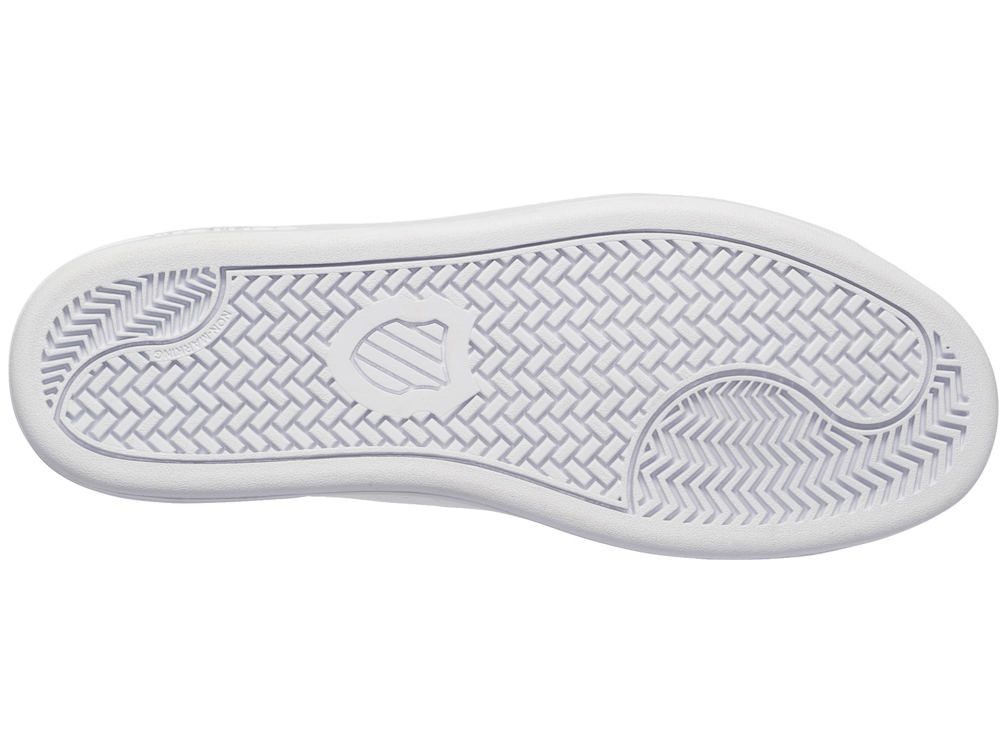 96599-161-M | COURT SHIELD | WHITE/CHAMBRAY BLUE/SAND CORAL