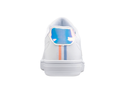 96599-161-M | COURT SHIELD | WHITE/CHAMBRAY BLUE/SAND CORAL
