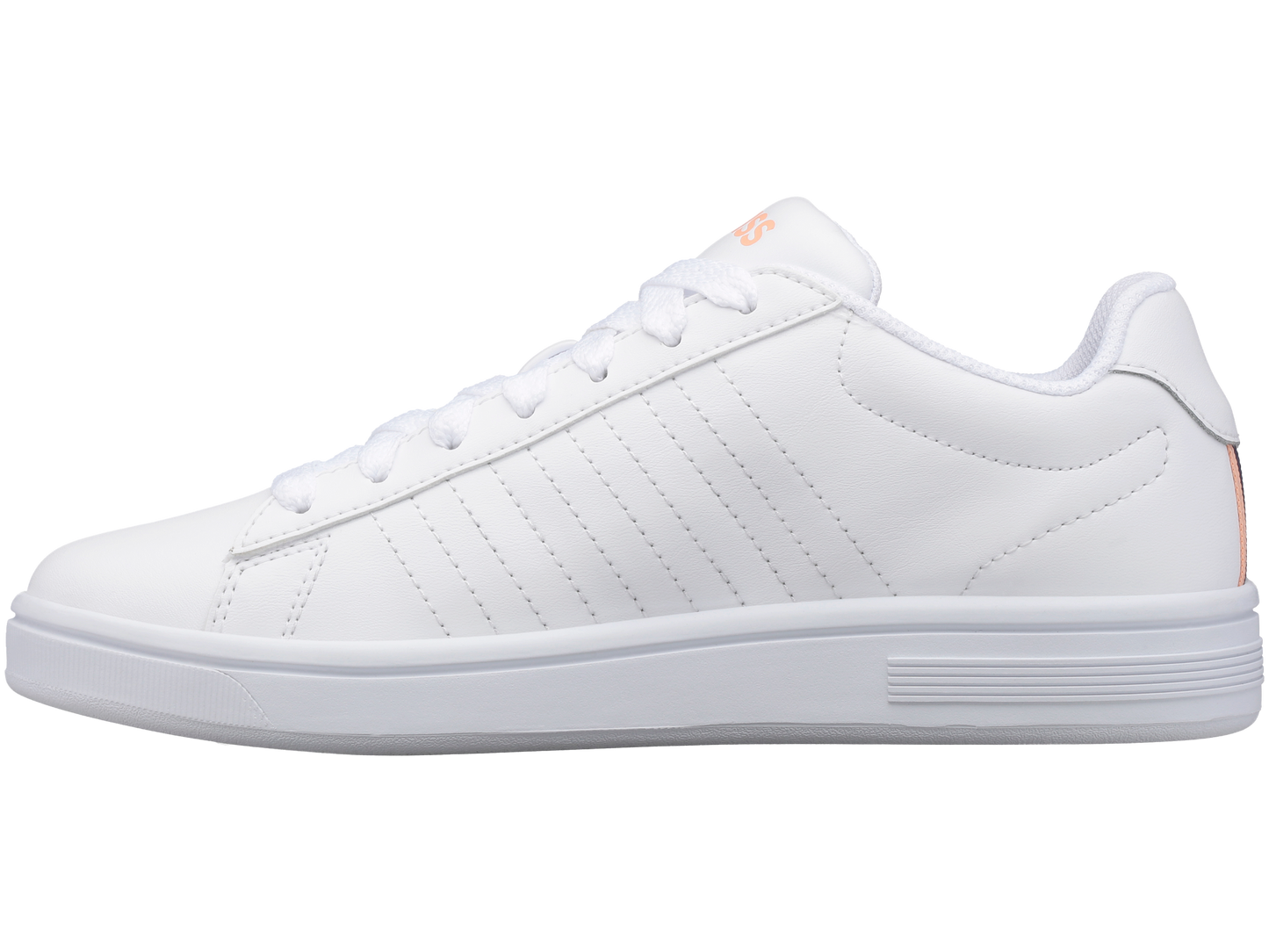 96599-172-M | COURT SHIELD | WHITE/PEACH NECTAR/GRAYSTONE