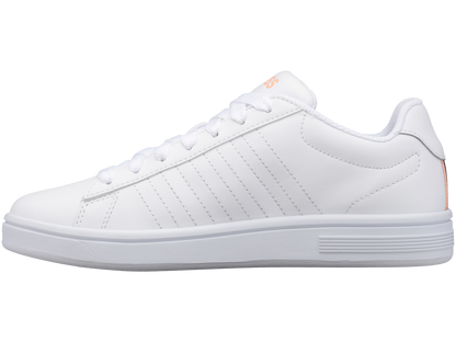 96599-172-M | COURT SHIELD | WHITE/PEACH NECTAR/GRAYSTONE
