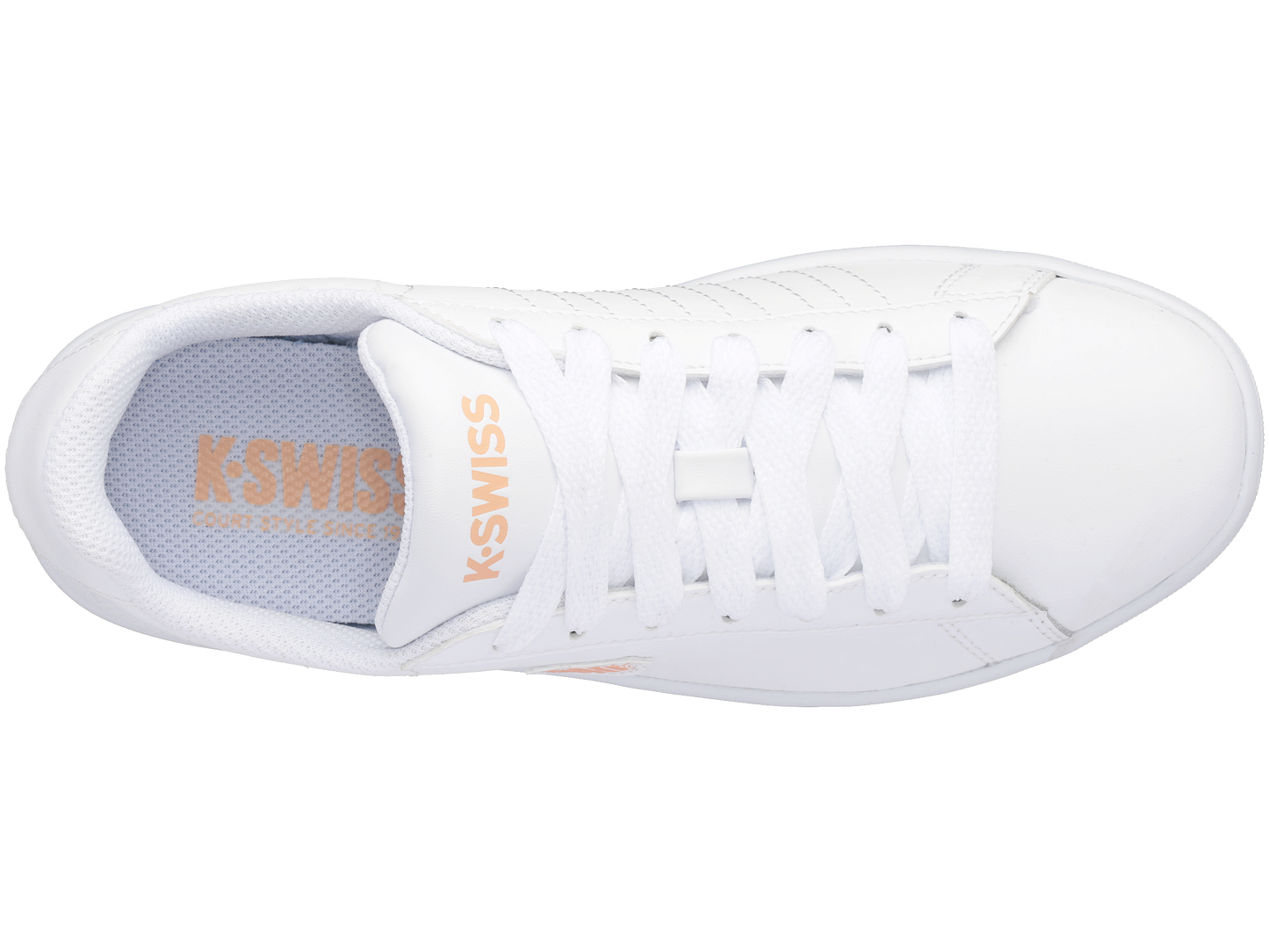 96599-172-M | COURT SHIELD | WHITE/PEACH NECTAR/GRAYSTONE