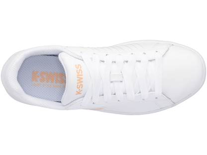 96599-172-M | COURT SHIELD | WHITE/PEACH NECTAR/GRAYSTONE