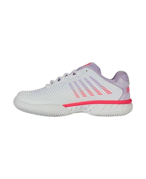 96614-182-M | HYPERCOURT EXPRESS 2 CLAY | WHITE/ORCHID PETAL/NEON BLAZE - K-Swiss EU - 5