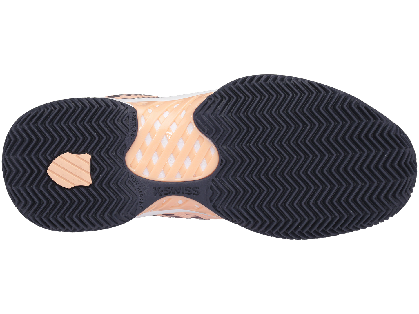 96614-606-M | HYPERCOURT EXPRESS 2 CLAY | PEACH NECTAR/GRAYSTONE/WHITE