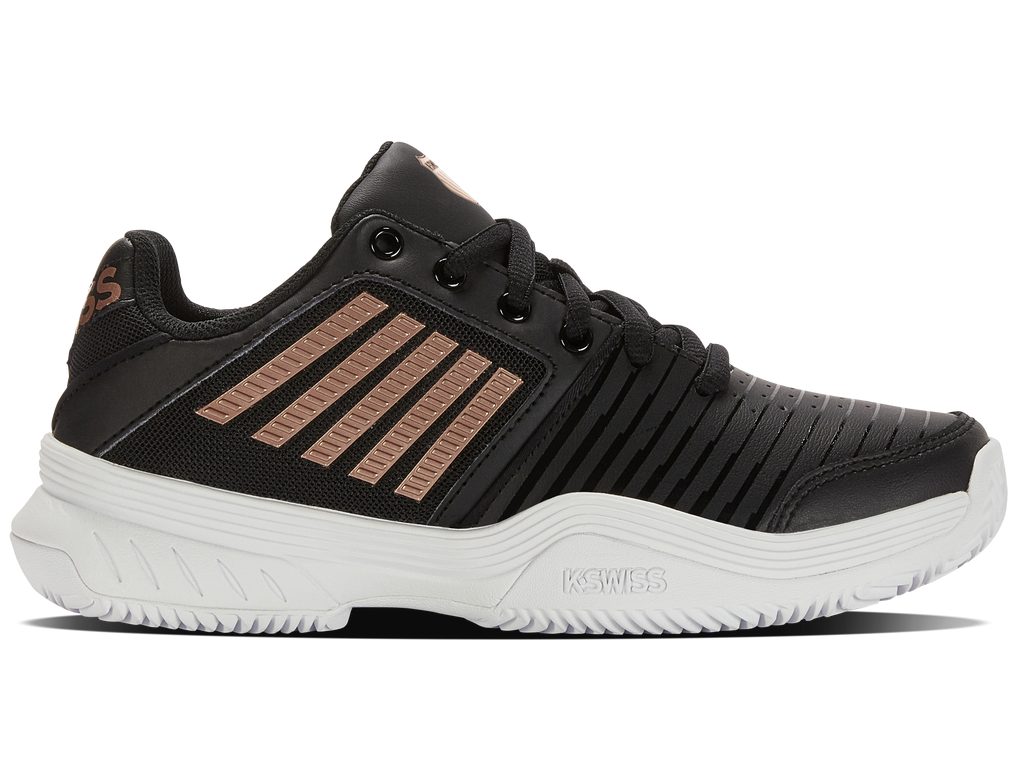96750-059-M | COURT EXPRESS HB | BLK/WHT/ROSEGOLD