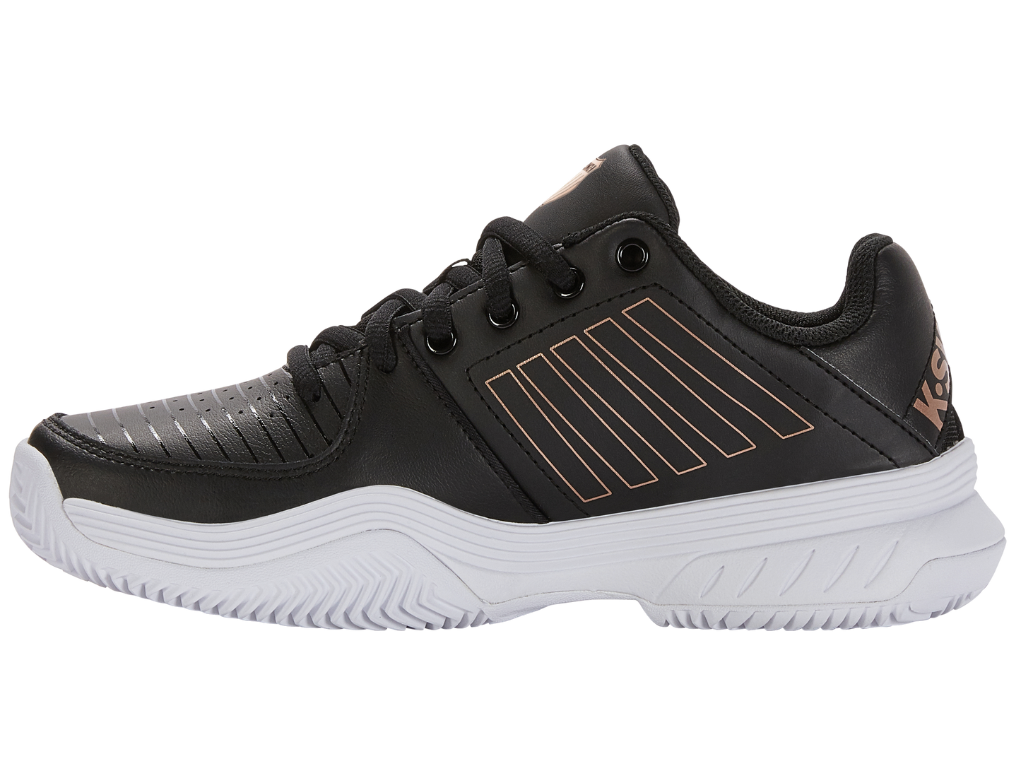 96750-059-M | COURT EXPRESS HB | BLK/WHT/ROSEGOLD
