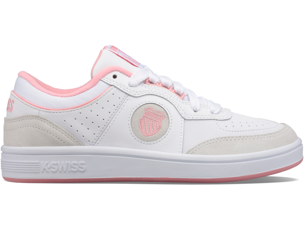 96802-973-M | WOMENS NORTH COURT | WHITE/FLAMINGO PINK