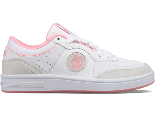 96802-973-M | WOMENS NORTH COURT | WHITE/FLAMINGO PINK