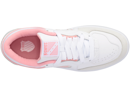 96802-973-M | WOMENS NORTH COURT | WHITE/FLAMINGO PINK