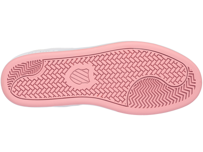 96802-973-M | WOMENS NORTH COURT | WHITE/FLAMINGO PINK