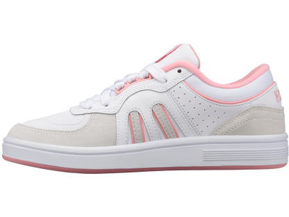 96802-973-M | WOMENS NORTH COURT | WHITE/FLAMINGO PINK