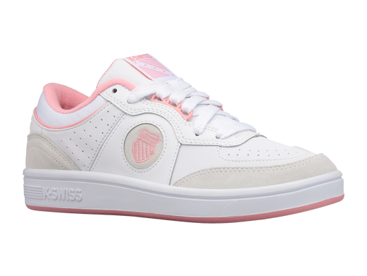 96802-973-M | WOMENS NORTH COURT | WHITE/FLAMINGO PINK