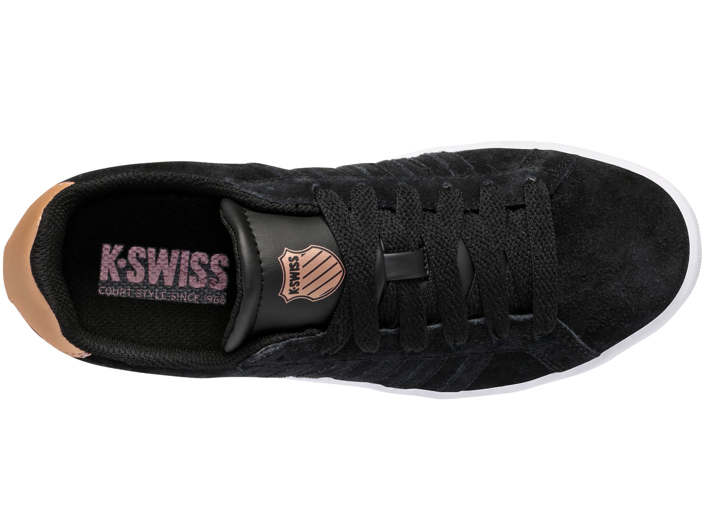 97012-023-M | COURT TIEBREAK SDE | BLACK/ROSE GOLD/WHITE