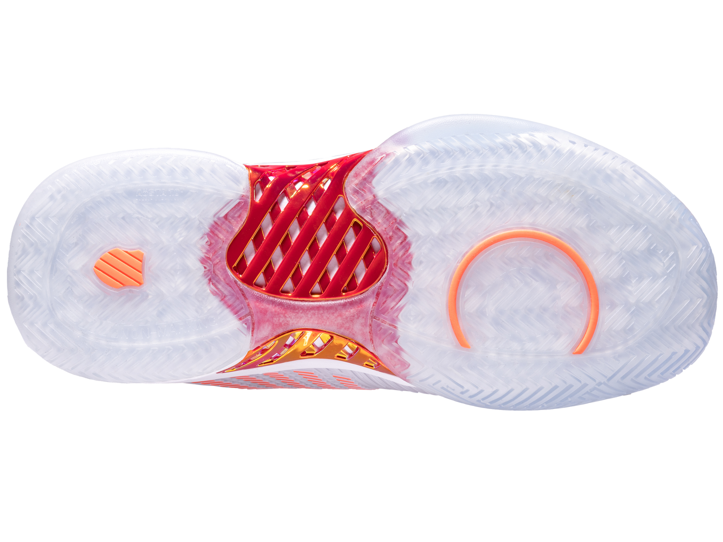 97382-112-M | HYPERCOURT EXPRESS 2  LUCKY IN LOVE | WHITE/DOVE/ORANGE GLOW
