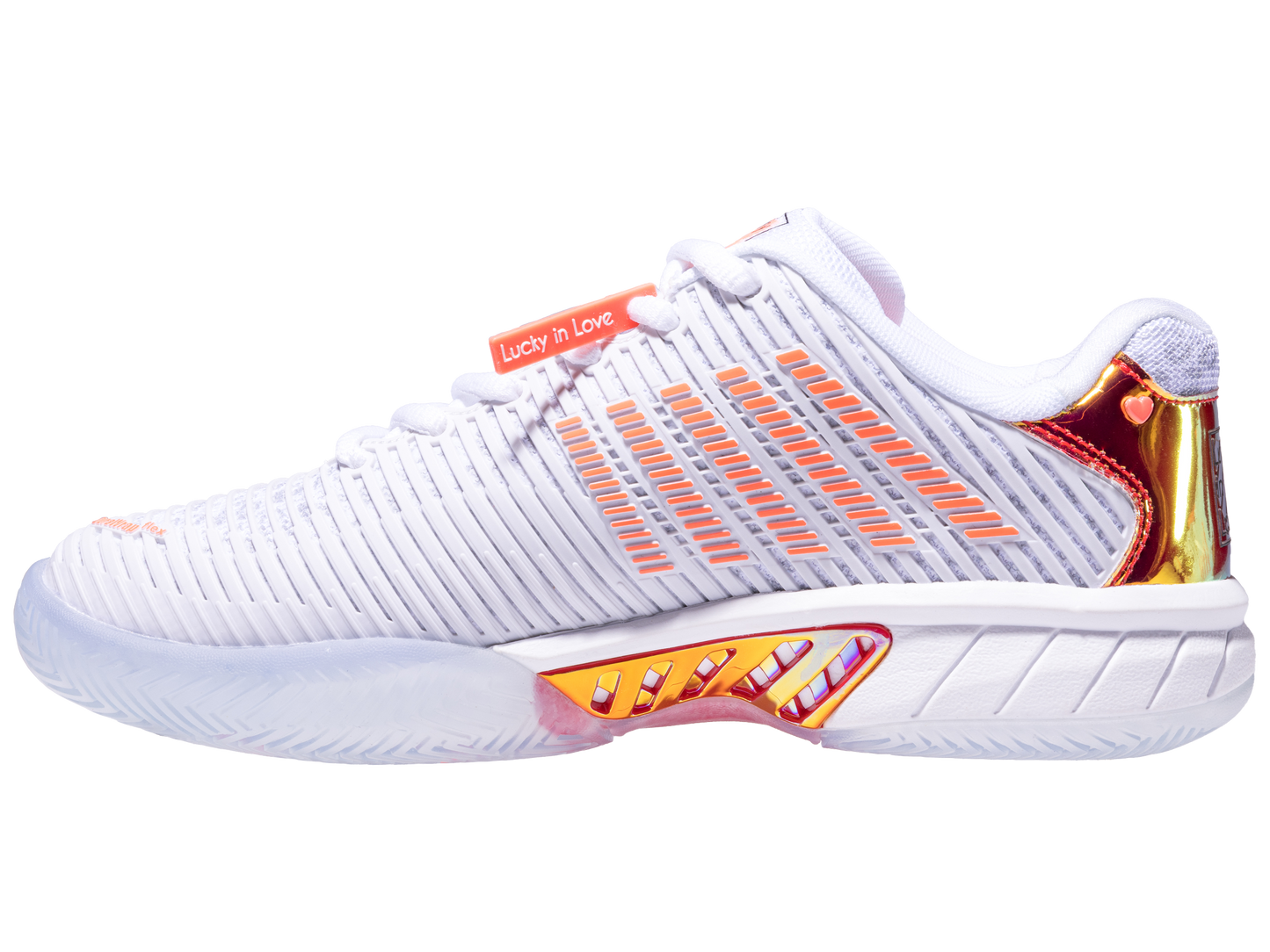 97382-112-M | HYPERCOURT EXPRESS 2  LUCKY IN LOVE | WHITE/DOVE/ORANGE GLOW