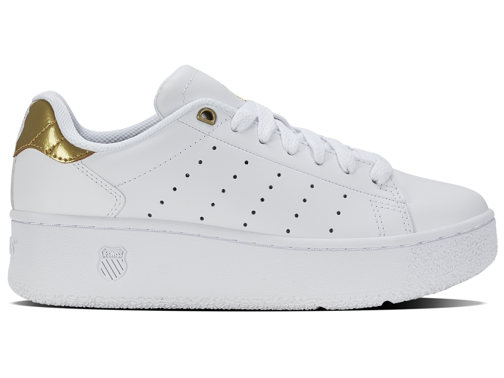 sk(*´艸`) K-Swiss Classic Platform Sneaker - Women's Shoes in White