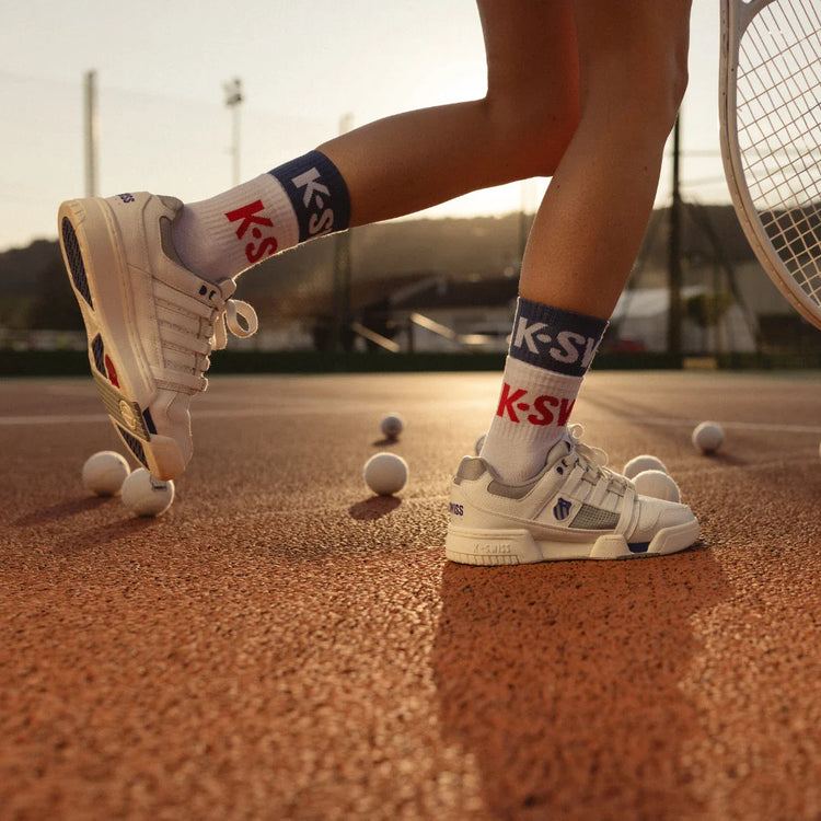 K swiss top white and gold