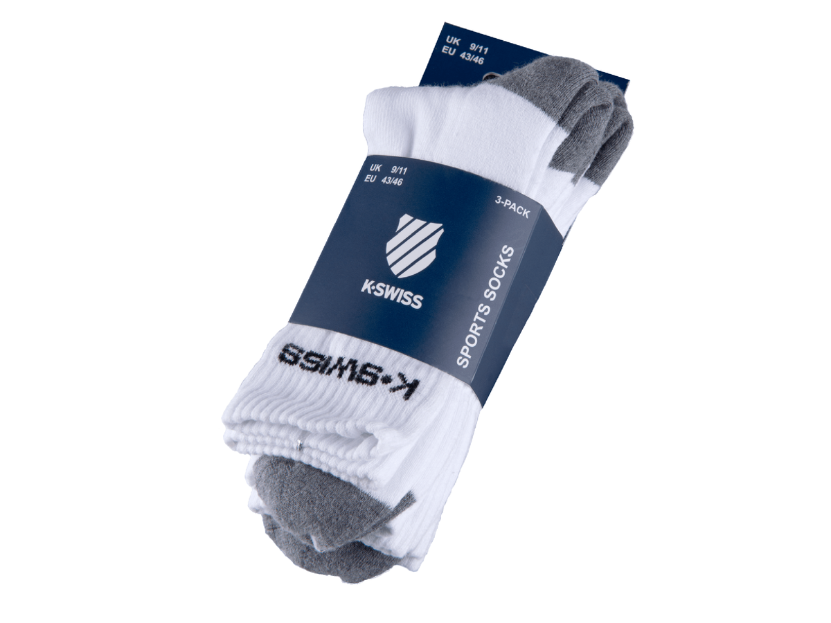 SX0046 102 SPORT SOCKS 3 PACK WHITE BLACK