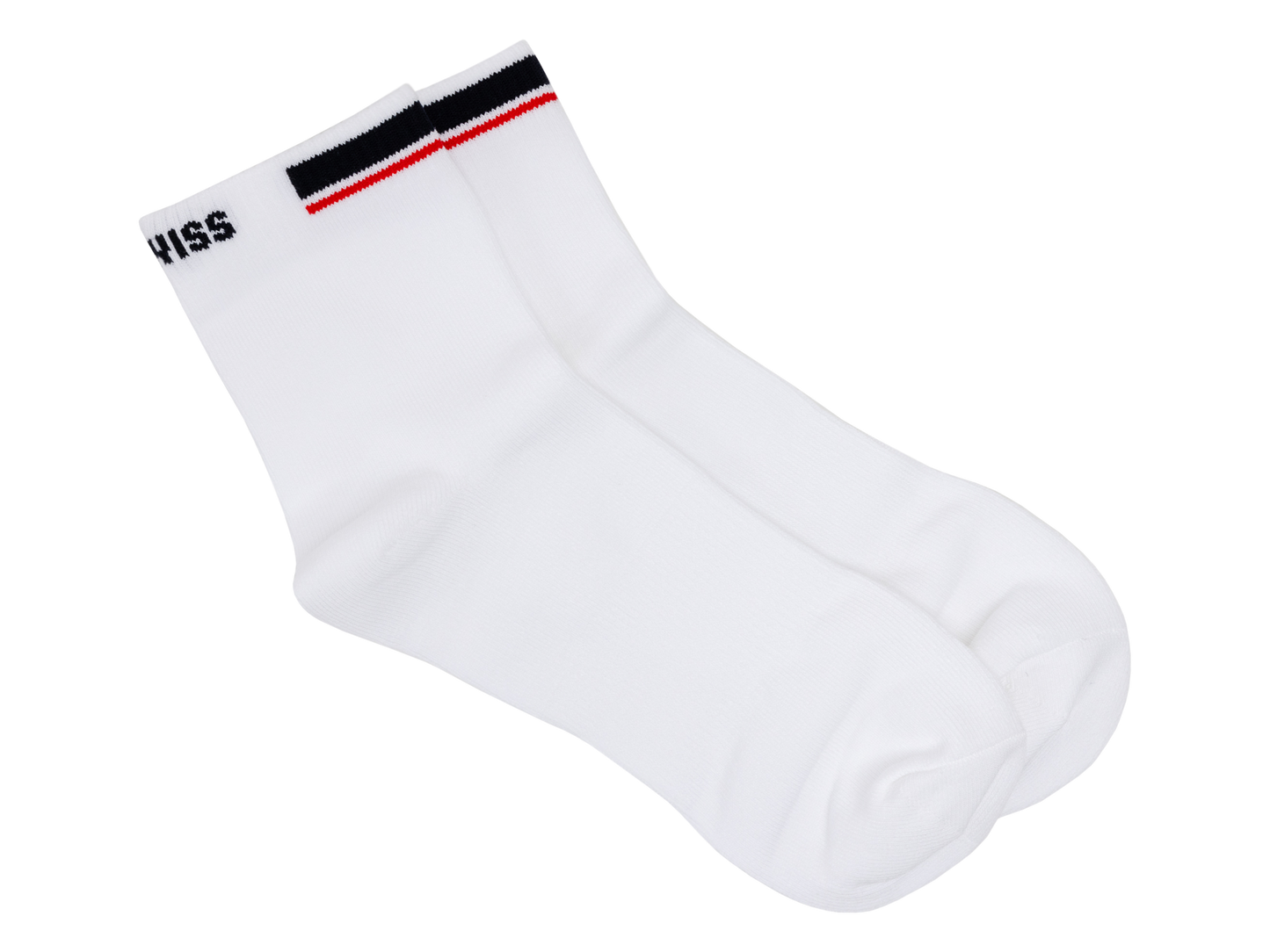 SX0406-161 | CREW SOCKS PREMIUM COTTON | WHITE/NAVY/RED