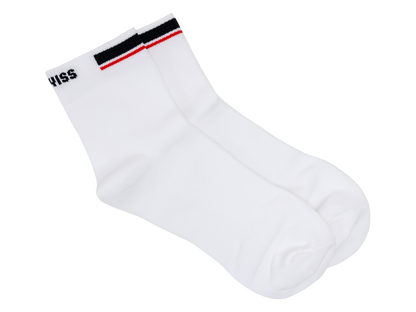 SX0406-161 | CREW SOCKS PREMIUM COTTON | WHITE/NAVY/RED