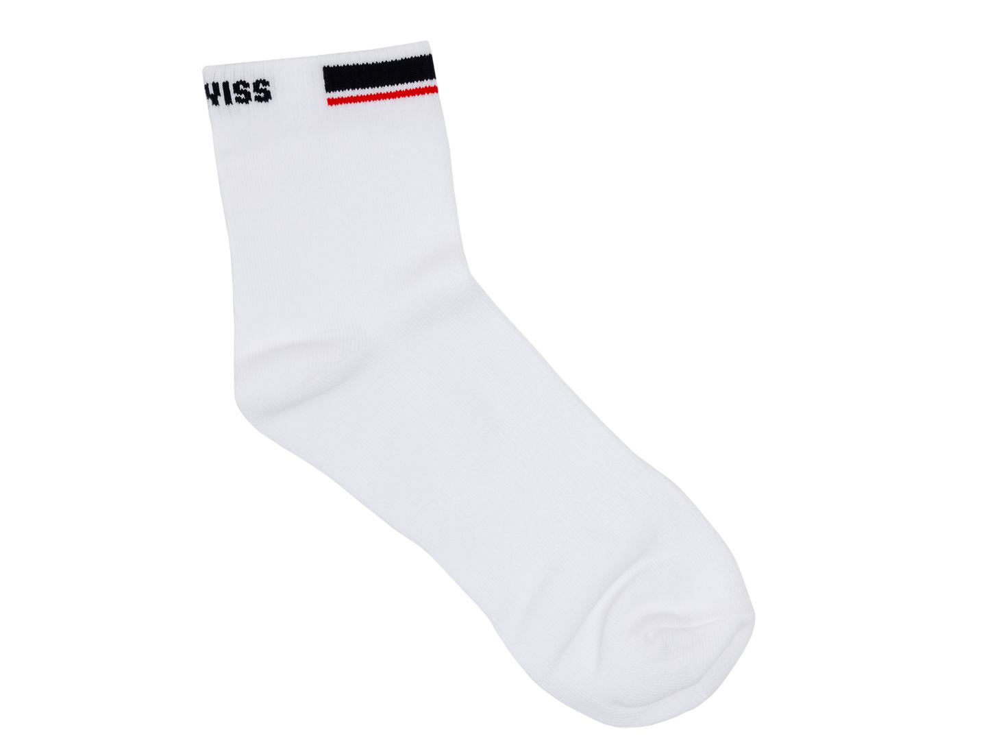 SX0406-161 | CREW SOCKS PREMIUM COTTON | WHITE/NAVY/RED
