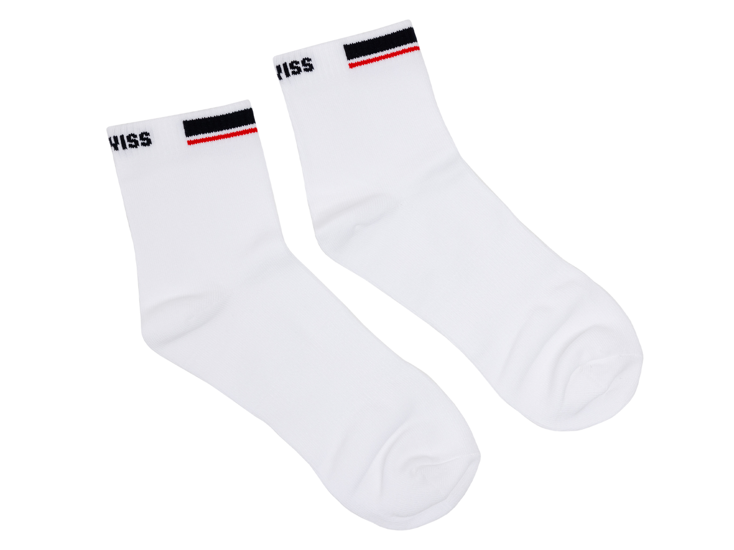 SX0406-161 | CREW SOCKS PREMIUM COTTON | WHITE/NAVY/RED
