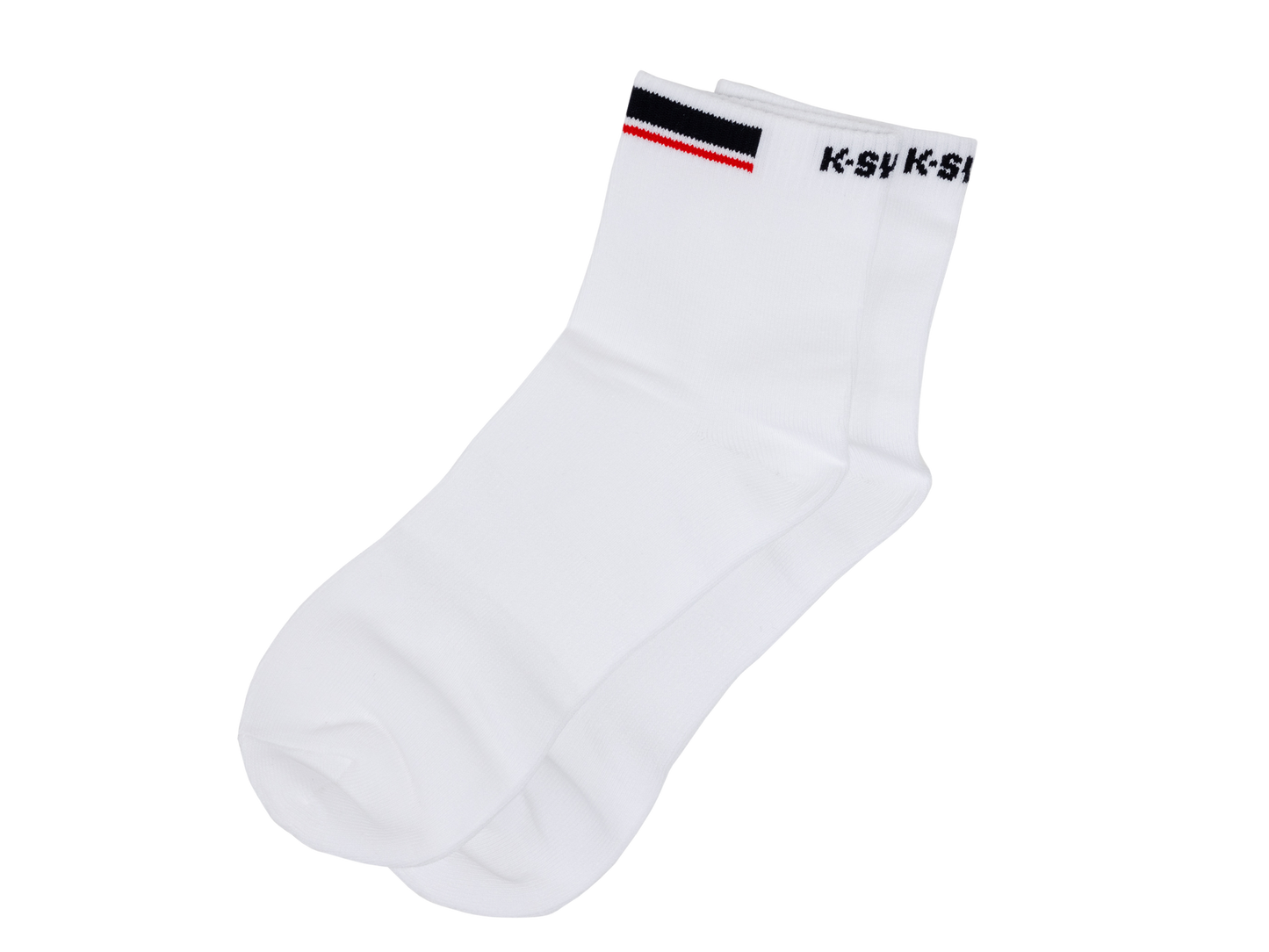 SX0406-161 | CREW SOCKS PREMIUM COTTON | WHITE/NAVY/RED