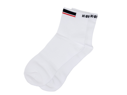 SX0406-161 | CREW SOCKS PREMIUM COTTON | WHITE/NAVY/RED