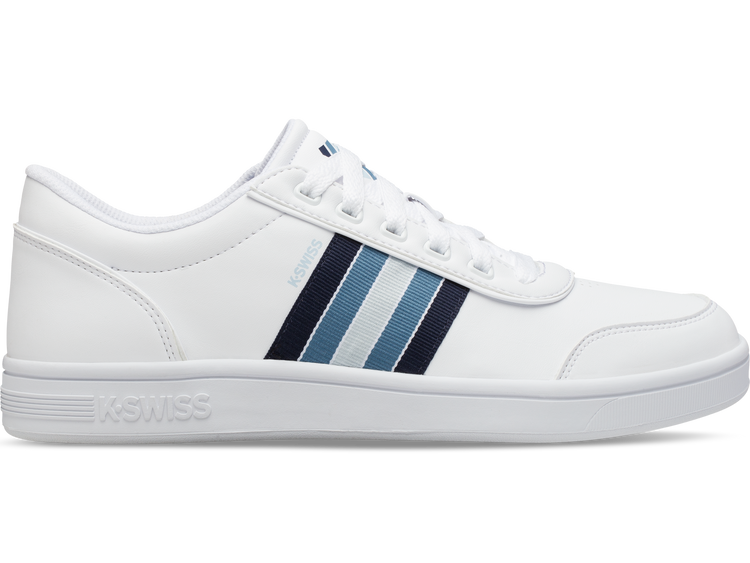 05853 171 M MENS COURT CLARKSON S SE WHITE NAVY BLUE HEAV