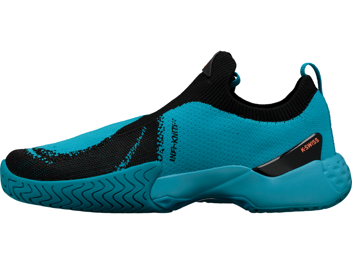 06137-476-M | MENS AERO KNIT | ALGIERS BLUE/BLACK/SOFT NEON ORANGE