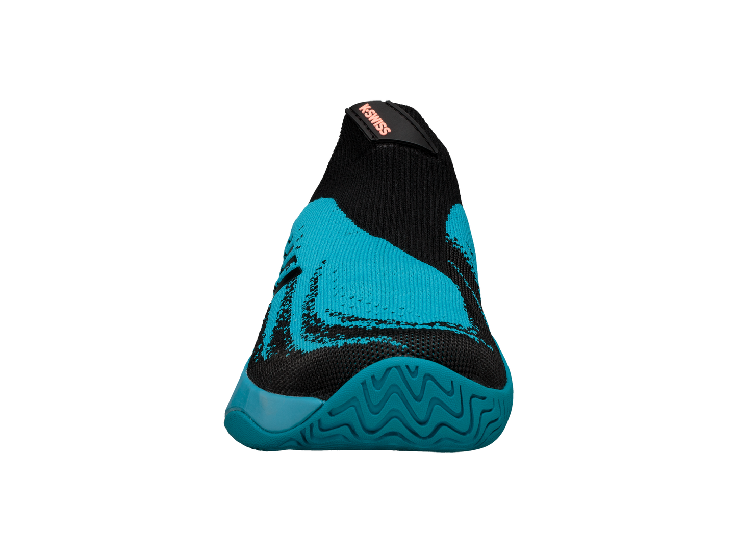 06137-476-M | MENS AERO KNIT | ALGIERS BLUE/BLACK/SOFT NEON ORANGE