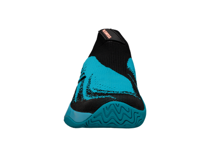 06137-476-M | MENS AERO KNIT | ALGIERS BLUE/BLACK/SOFT NEON ORANGE